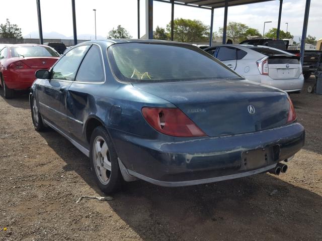 19UYA2242VL002111 - 1997 ACURA 3.0CL Zielony zdjęcie 3