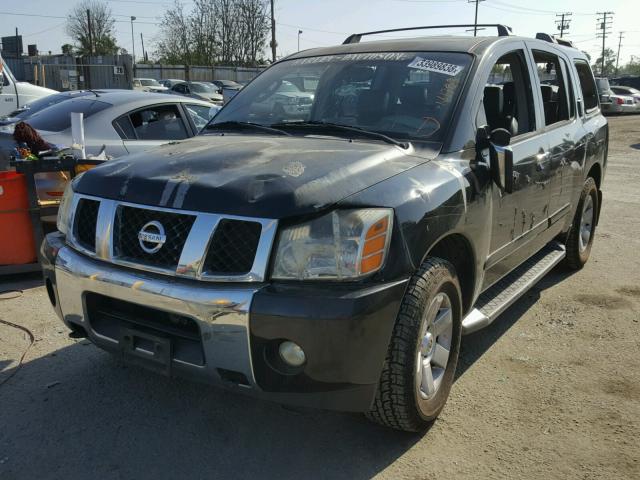 5N1AA08B14N725778 - 2004 NISSAN ARMADA SE BLACK photo 2