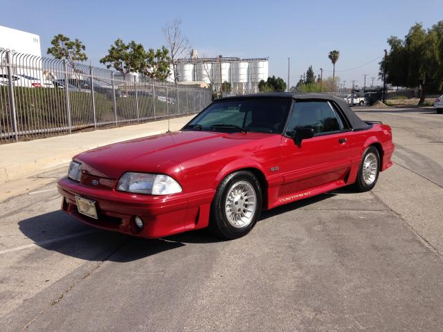 1FABP45E4KF266790 - 1989 FORD MUSTANG GT RED photo 1