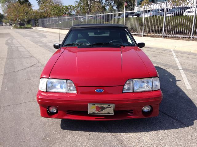 1FABP45E4KF266790 - 1989 FORD MUSTANG GT RED photo 2