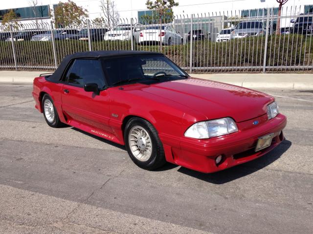 1FABP45E4KF266790 - 1989 FORD MUSTANG GT RED photo 3