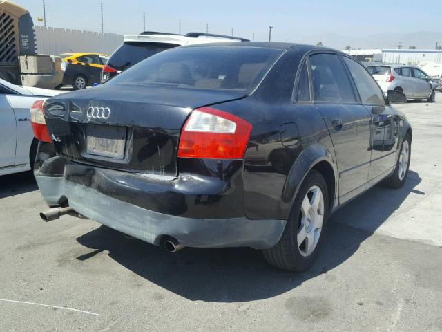 WAUJC68E22A153987 - 2002 AUDI A4 1.8T BLACK photo 4