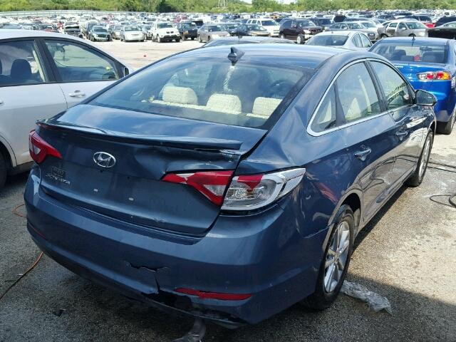 5NPE24AF8HH534534 - 2017 HYUNDAI SONATA BLUE photo 4