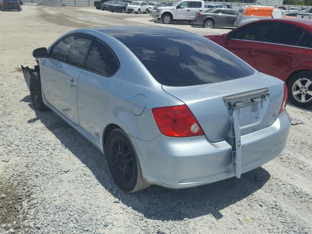 JTKDE177570213914 - 2007 SCION TC BLUE photo 3