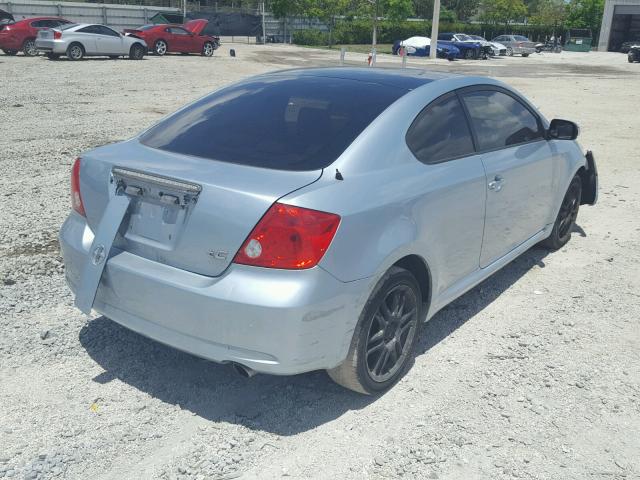 JTKDE177570213914 - 2007 SCION TC BLUE photo 4