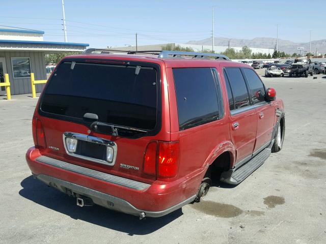 5LMFU28R32LJ18034 - 2002 LINCOLN NAVIGATOR Czerwony zdjęcie 4