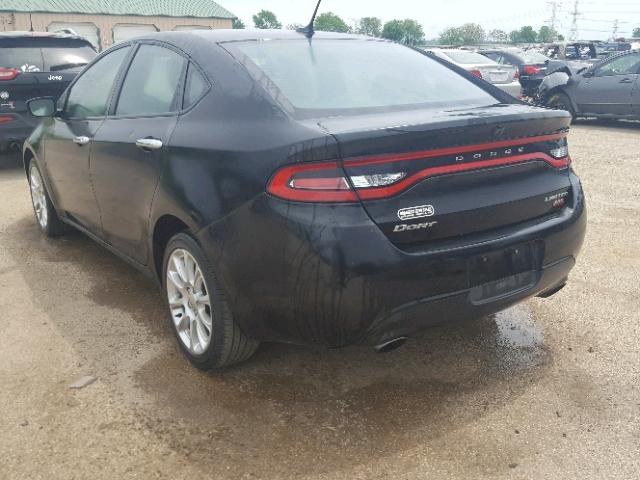 1C3CDFCH6DD303633 - 2013 DODGE DART LIMIT BLACK photo 3