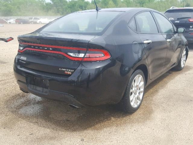 1C3CDFCH6DD303633 - 2013 DODGE DART LIMIT BLACK photo 4