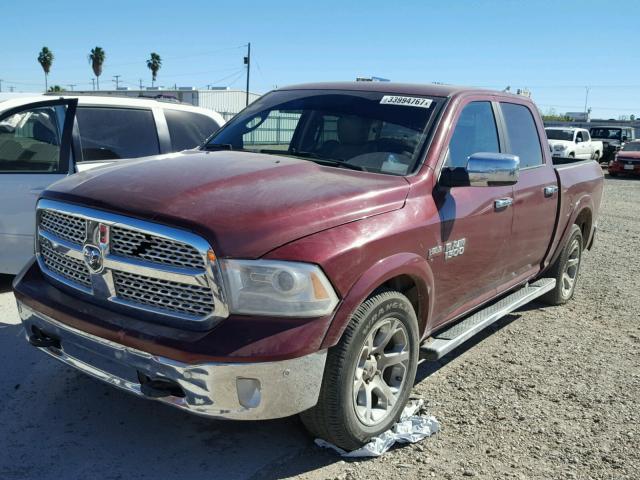 1C6RR7NTXHS522425 - 2017 RAM 1500 LARAM MAROON photo 2