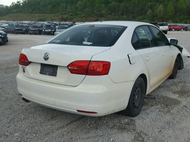 3VW2K7AJ6CM338181 - 2012 VOLKSWAGEN JETTA BASE 白色 照片 4