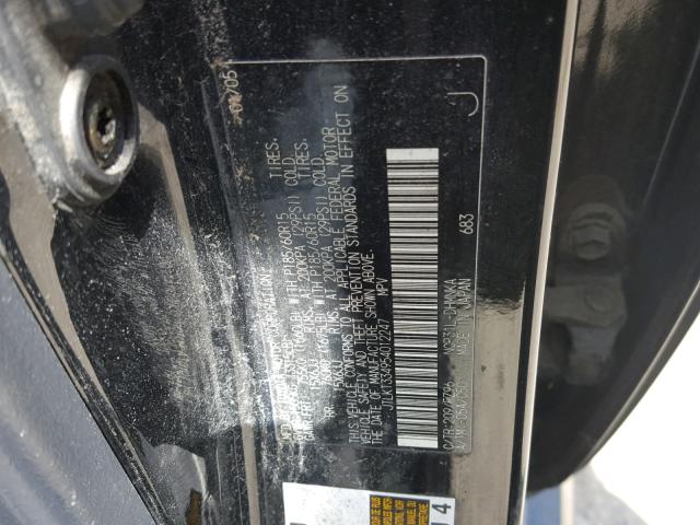 JTLKT334954012247 - 2005 TOYOTA SCION XB შავი ფოტო 10