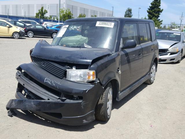 JTLKT334954012247 - 2005 TOYOTA SCION XB შავი ფოტო 2