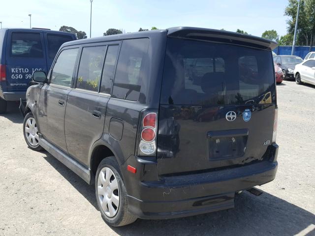 JTLKT334954012247 - 2005 TOYOTA SCION XB შავი ფოტო 3