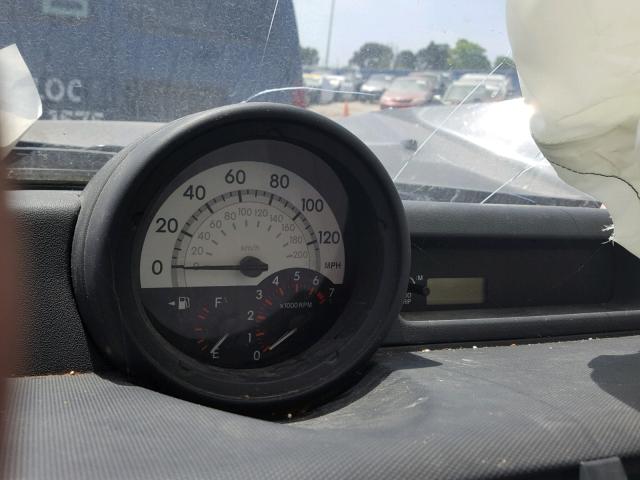 JTLKT334954012247 - 2005 TOYOTA SCION XB შავი ფოტო 8