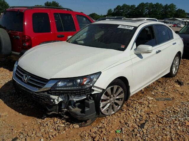 1HGCR2F84DA057167 - 2013 HONDA ACCORD EXL WHITE photo 2