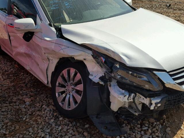 1HGCR2F84DA057167 - 2013 HONDA ACCORD EXL WHITE photo 9