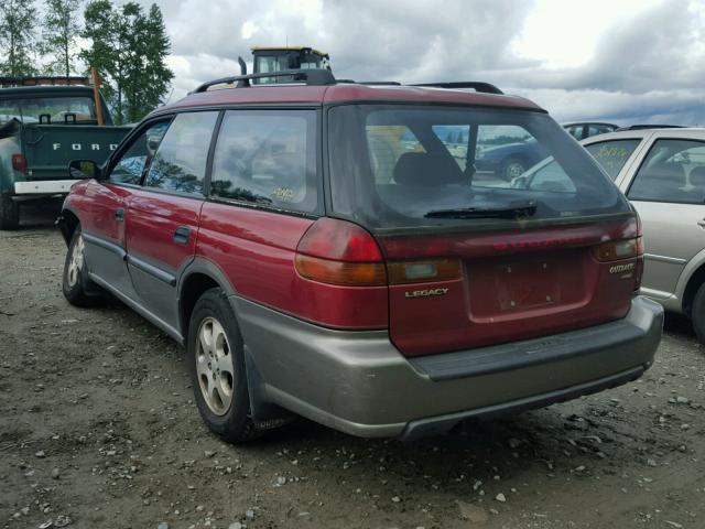 4S3BG685XW7609314 - 1998 SUBARU LEGACY 30T RED photo 3