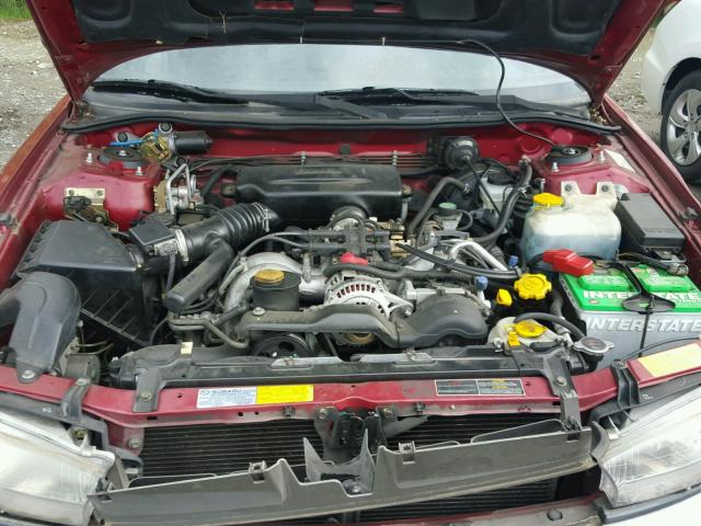 4S3BG685XW7609314 - 1998 SUBARU LEGACY 30T RED photo 7