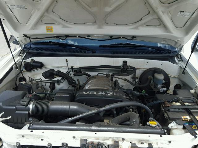 5TBBT441X4S446811 - 2004 TOYOTA TUNDRA ACC WHITE photo 7