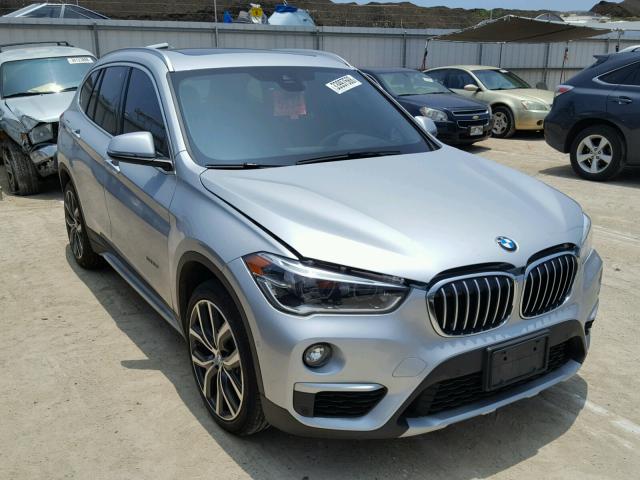 WBXHT3C38H5F69278 - 2017 BMW X1 XDRIVE2 SILVER photo 1