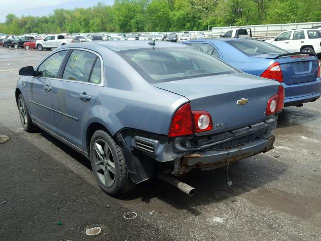 1G1ZH57B284254780 - 2008 CHEVROLET MALIBU 1LT 蓝色 照片 3