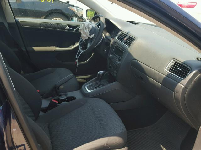 3VW2K7AJ9CM366380 - 2012 VOLKSWAGEN JETTA BASE 蓝色 照片 5