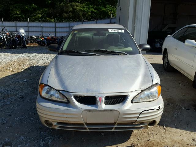 1G2NF12E72C251266 - 2002 PONTIAC GRAND AM S GRAY photo 9