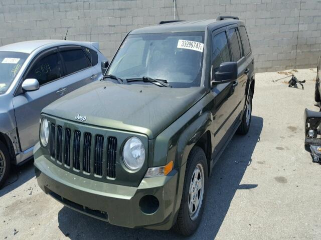 1J8FT28W48D762380 - 2008 JEEP PATRIOT SP GREEN photo 2