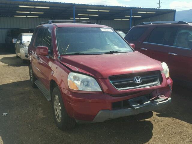 2HKYF18475H555102 - 2005 HONDA PILOT EX RED photo 1