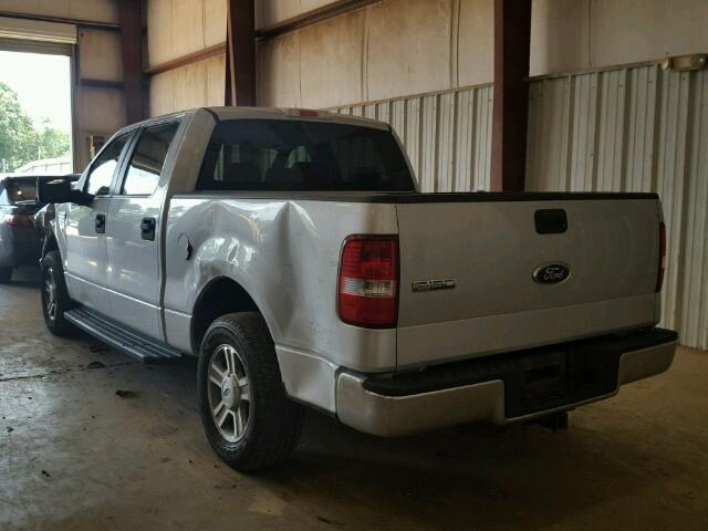 1FTPW12VX8FC10240 - 2008 FORD F150 SUPER GRAY photo 3