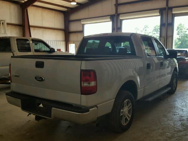 1FTPW12VX8FC10240 - 2008 FORD F150 SUPER GRAY photo 4