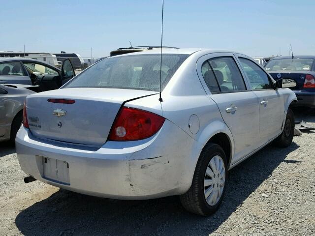 1G1AK58F787275350 - 2008 CHEVROLET COBALT SILVER photo 4