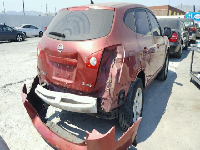 JN8AS58V49W173076 - 2009 NISSAN ROGUE S RED photo 4