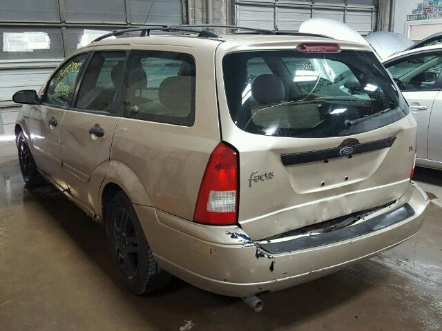 1FAHP36341W125864 - 2001 FORD FOCUS SE/S BEIGE photo 3