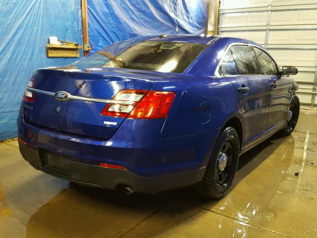 1FAHP2MK4EG148775 - 2014 FORD TAURUS POL BLUE photo 4