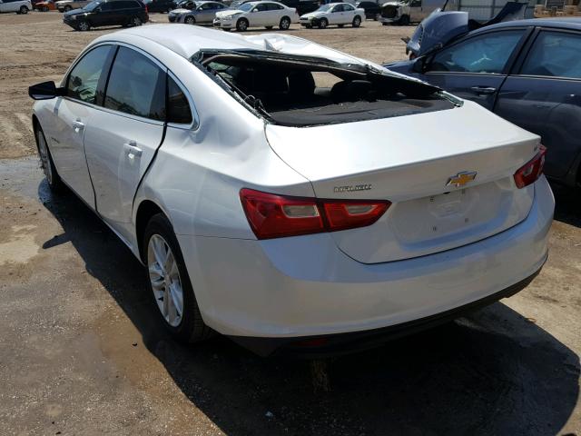 1G1ZE5ST8HF201000 - 2017 CHEVROLET MALIBU LT WHITE photo 3