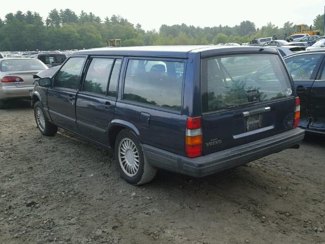 YV1JW8317R1108087 - 1994 VOLVO 940 Կապույտ լուսանկար 3