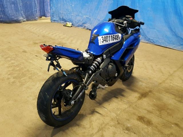 JKAEXEE15DDA11300 - 2013 KAWASAKI EX650 E BLUE photo 4