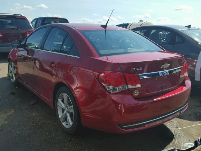 1G1PG5SCXC7133173 - 2012 CHEVROLET CRUZE RED photo 3