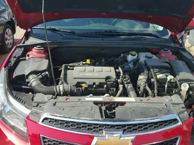 1G1PG5SCXC7133173 - 2012 CHEVROLET CRUZE RED photo 7