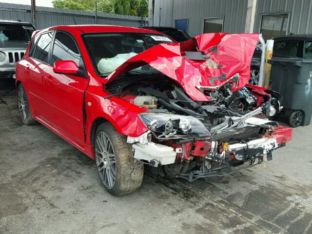 JM1BK34L671674585 - 2007 MAZDA SPEED 3 RED photo 1