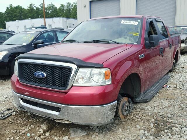 1FTPW12V37FB60960 - 2007 FORD F150 MAROON photo 2