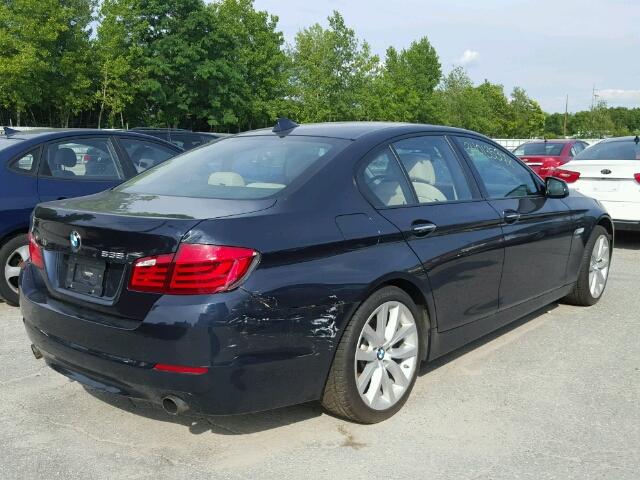 WBAFU7C57BDU53667 - 2011 BMW 535 XI Կապույտ լուսանկար 4