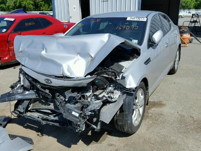 5XXGN4A74DG169090 - 2013 KIA OPTIMA SILVER photo 2