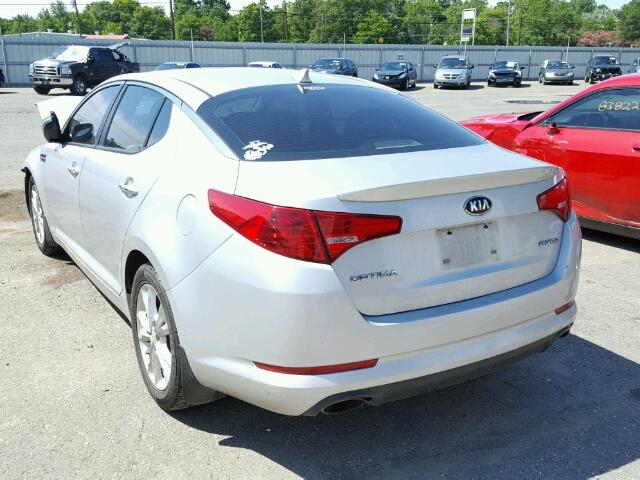 5XXGN4A74DG169090 - 2013 KIA OPTIMA SILVER photo 3