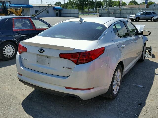 5XXGN4A74DG169090 - 2013 KIA OPTIMA SILVER photo 4