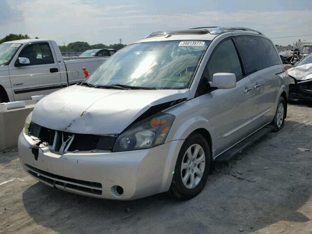 5N1BV28U67N129236 - 2007 NISSAN QUEST S SILVER photo 2