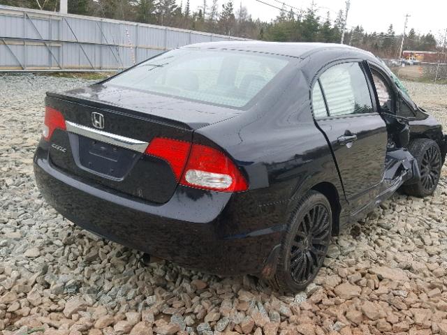 2HGFA1F04AH015510 - 2010 HONDA CIVIC EXL BLACK photo 4