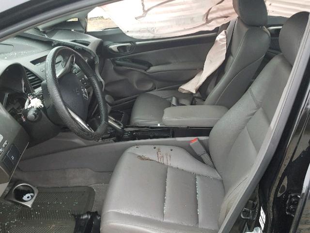2HGFA1F04AH015510 - 2010 HONDA CIVIC EXL BLACK photo 5