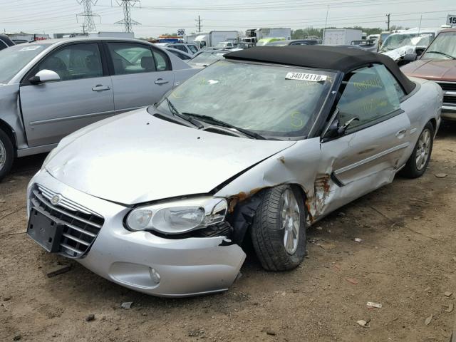 1C3EL55R64N239468 - 2004 CHRYSLER SEBRING LX SILVER photo 2